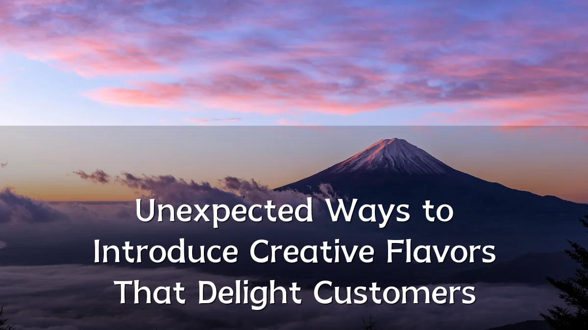 Unexpected Ways to Introduce Creative Flavors That Delight Customers