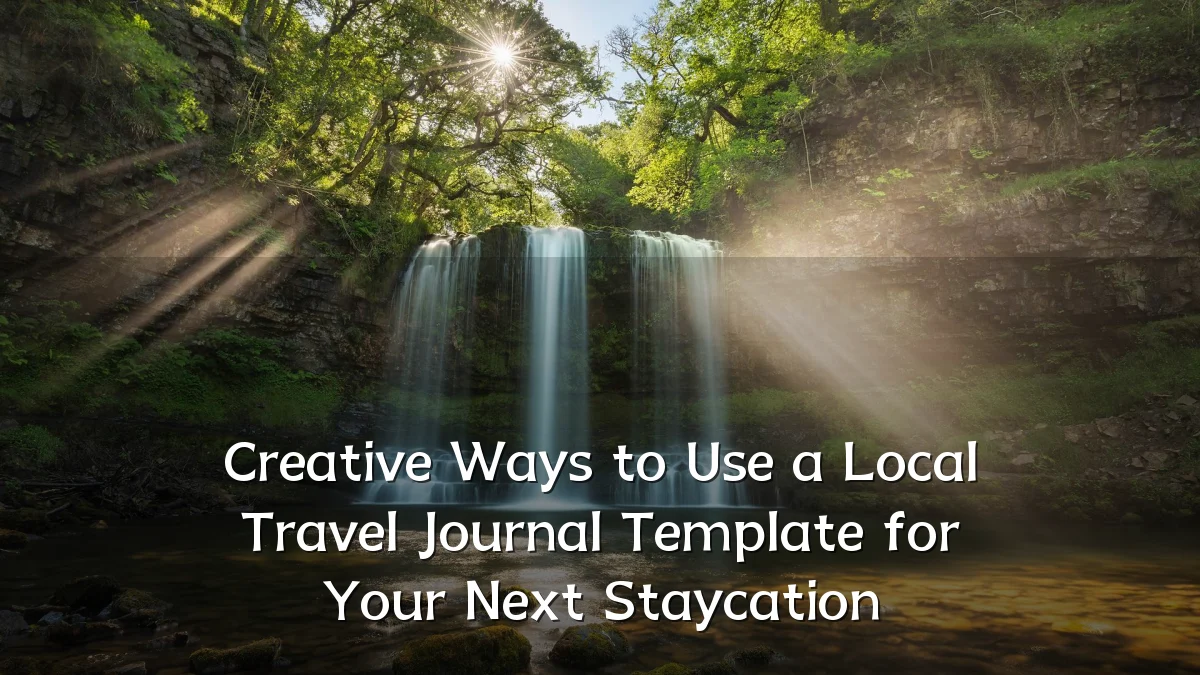 Creative Ways to Use a Local Travel Journal Template for Your Next Staycation