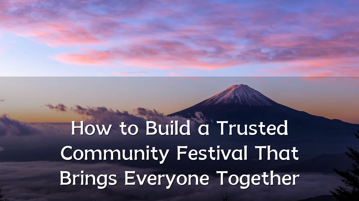 How to Build a Trusted Community Festival That Brings Everyone Together