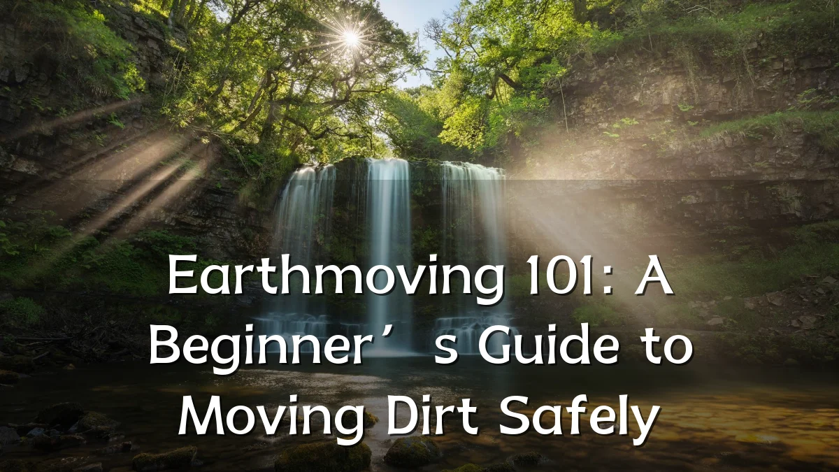Earthmoving 101: A Beginner’s Guide to Moving Dirt Safely