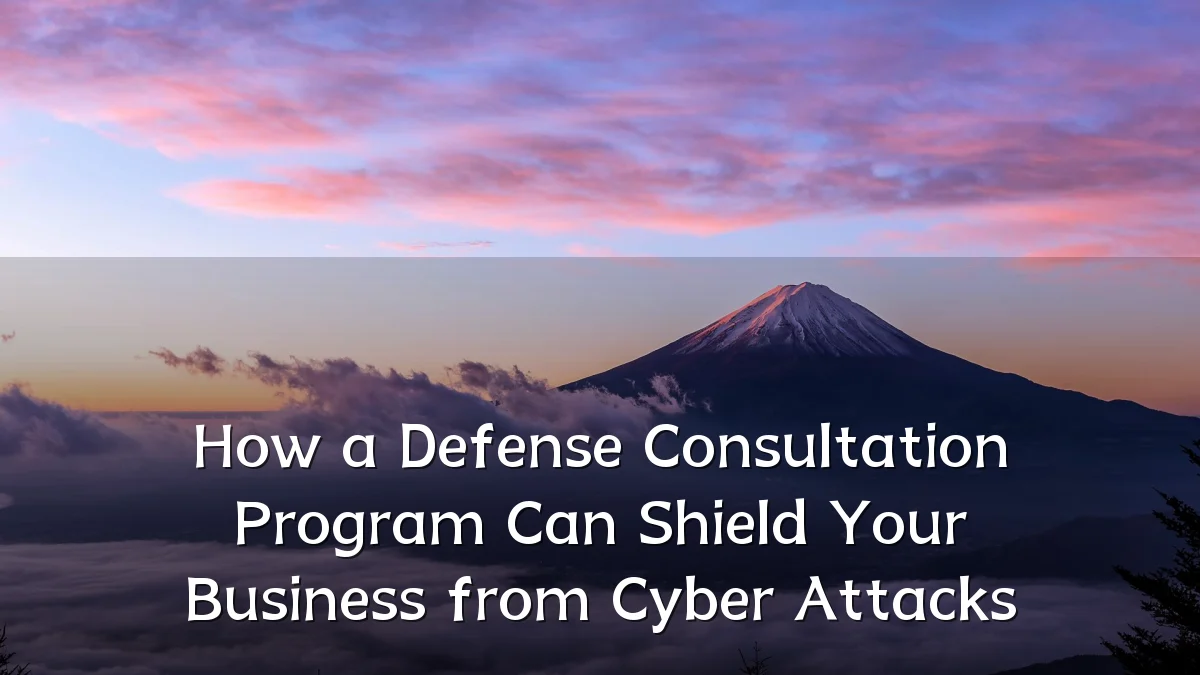 How a Defense Consultation Program Can Shield Your Business from Cyber Attacks